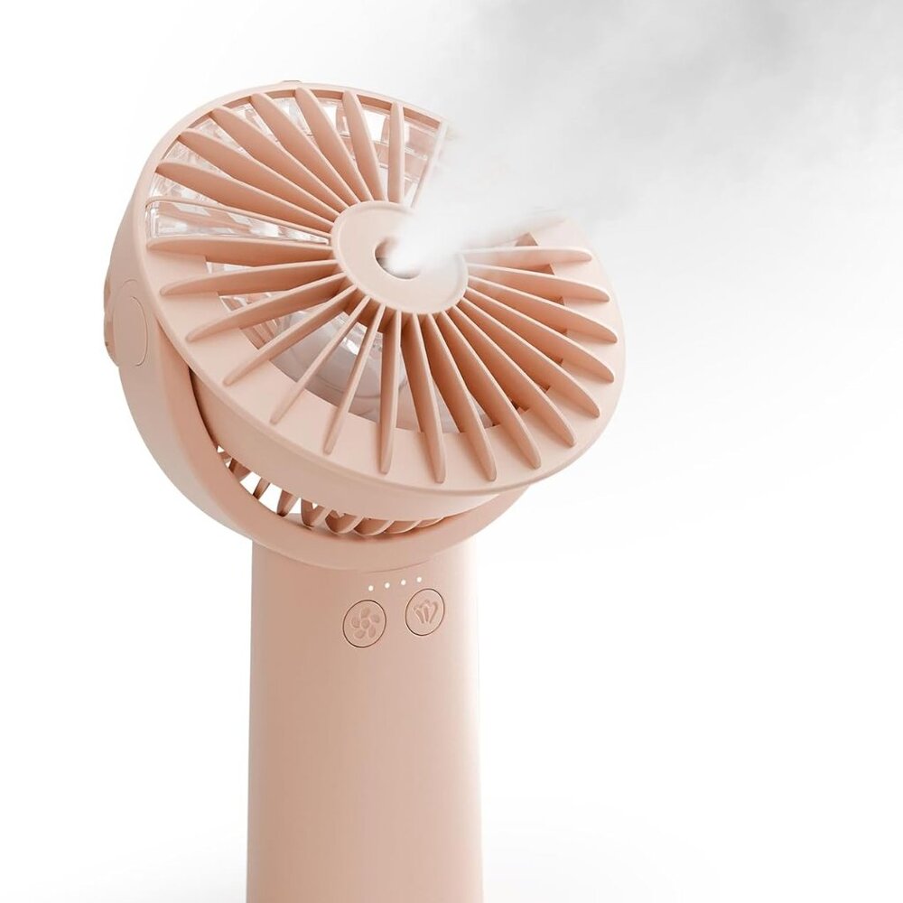 Handheld Misting Fan Portable, Small Personal Water Spray Hand Held Mist Fan, 40